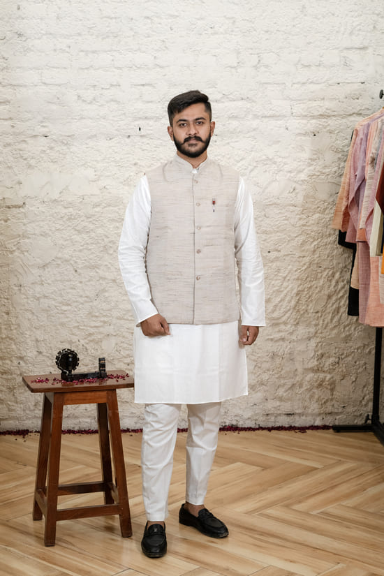 Khadi waistcoat online best sale