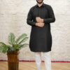 BLACK PATHANI KURTA