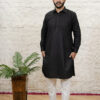 BLACK PATHANI KURTA
