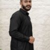 BLACK PATHANI KURTA
