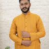 MUSTARD-KHADI-KURTA