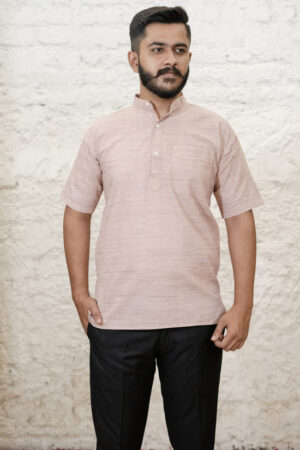 ROSE-PINK-KHADI-KURTA