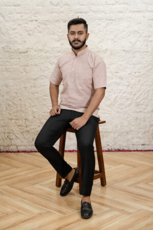 ROSE-PINK-KHADI-KURTA