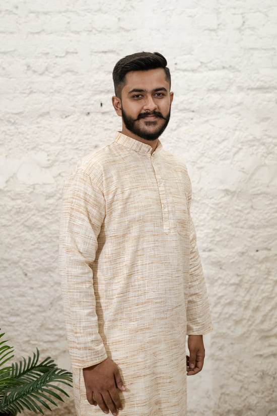 WHEAT-KHADI-KURTA