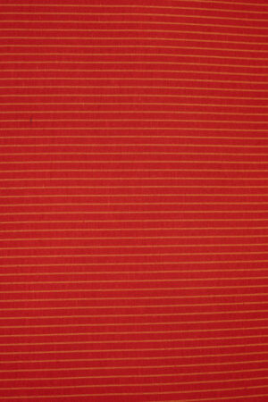 RED YELLOW STRIPES TRADITIONAL POLY COTTON KHADI FABRIC(44